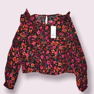 Floral long sleeves blouse